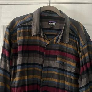 Patagonia multi-striped button down